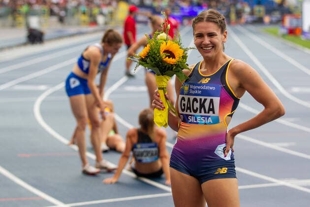 Bilder des Jahres 2022, Sport 08 August Sport Themen der Woche KW31 CHORZOW 06.08.2022 LEKKOATLETYKA DIAMENTOWA LIGA SILESIA MEMORIAL KAMILA SKOLIMOWSKA DIAMOND LEAGUE ATHLETICS SILESIA KAMILA SKOLIMOWSKA MEMORIAL KINGA GACKA FOT. MICHAL CHWIEDUK FOKUSMEDIA.COM.PL NEWSPIX.PL --- Newspix.pl POLAND OUT!  220806CHW036