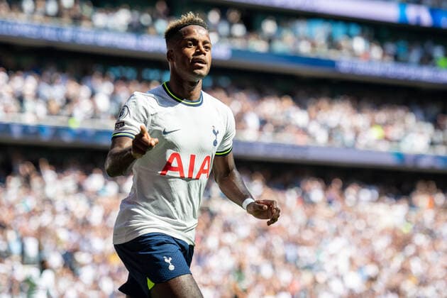 LONDON, ENGLAND - AUGUST 06: Ryan Sessegnon of Tottenham Hotspur celebrate after scoring 1st goal during the Premier League match between Tottenham Hotspur and Southampton FC at Tottenham Hotspur Stadium on August 6, 2022 in London, United K Tottenham Hotspur v Southampton FC - Premier League Copyright: xSebastianxFrej MBxMediax
