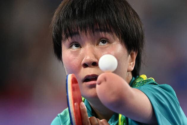 Sport Bilder des Tages COM22 Table tennis, Tischtennis Qian Yang of Australia in action against Li Na Lei of Australia during the Women s Singles Classes 6-10 Gold Medal Match on Day 9 of the XXII Commonwealth Games at the NEC in Birmingham, England, Saturday, August 6, 2022. ( NO ARCHIVING, EDITORIAL USE ONLY, NO USE IN BOOKS WITHOUT CONSENT BIRMINGHAM UNITED KINGDOM  Copyright: xXXXx 20220807001687326645