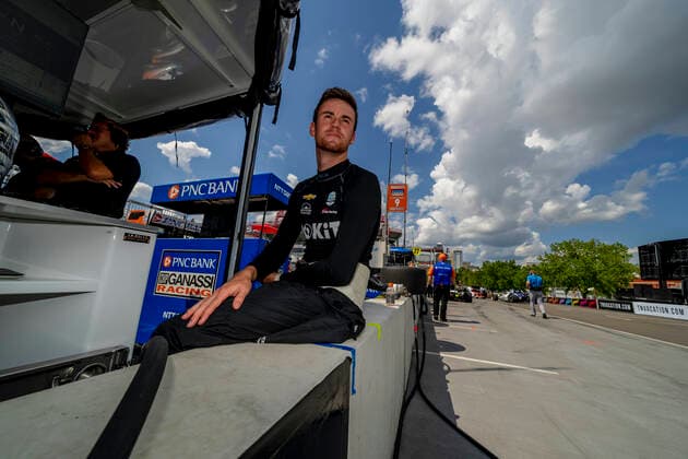 August 6, 2022, Nashville, TN, United States of America: KYLE KIRKWOOD (14) (R) of Jupiter, Florida prepares to practice for the Big Machine Music City Grand Prix on the Streets Of Nashville in Nashville TN. Nashville United States of America - ZUMAa161 20220806_zaa_a161_002 Copyright: xWalterxG.xArcexSr.x