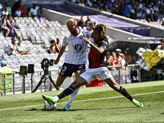 Mikkel Puggard (tfc) FOOTBALL : Toulouse vs Nice - 1ere Journee du Championnat de Ligue1 UBEREATS - Toulouse - 07 08 2022 ThierryBreton Panoramic 