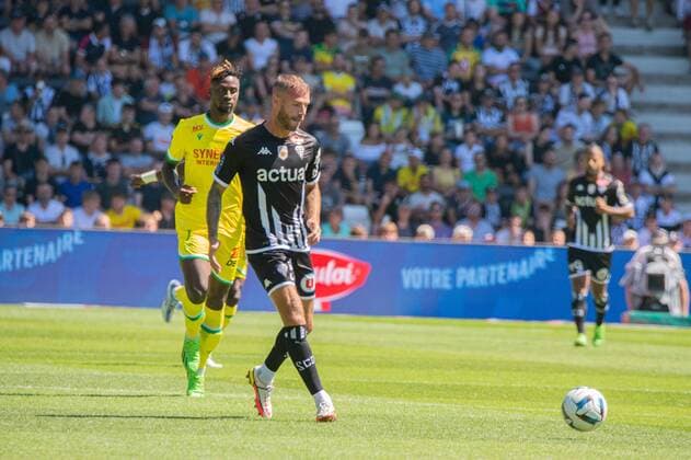 Miha Blazic (ANGERS SCO) FOOTBALL : Angers SCO vs FC Nantes - Ligue 1 - JournÃ e 1- 07 08 2022 BaptisteAutissier Panoramic 