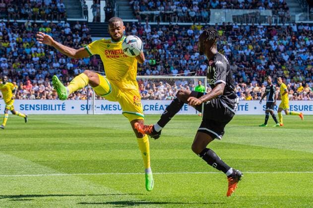 Souleyman Doumbia (ANGERS SCO) Marcus Coco (FC NANTES) FOOTBALL : Angers SCO vs FC Nantes - Ligue 1 - JournÃ e 1- 07 08 2022 BaptisteAutissier Panoramic 
