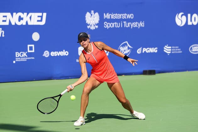 KOZERKI 07.08.2022 POLISH OPEN - MEMORIAL PARY PREZYDENCKIEJ --- ITF WORLD TENNIS TOUR MAGDA LINETTE FOT. PIOTR KUCZA FOTOPYK NEWSPIX.PL --- Newspix.pl POLAND OUT!  220807PYK0090