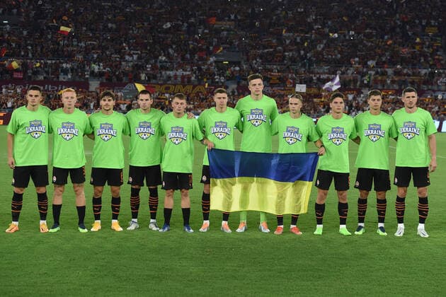 Soccer, Friendly match Roma v Shakhtar Donetsk Shakhtar Donetsk players during the friendly match Roma v Shakhtar Donetsk at Olimpico stadium in Rome, Italy, Aug 07th, 2022. Imago-Images Emmefoto Copyright: xImago-Images Emmefotox