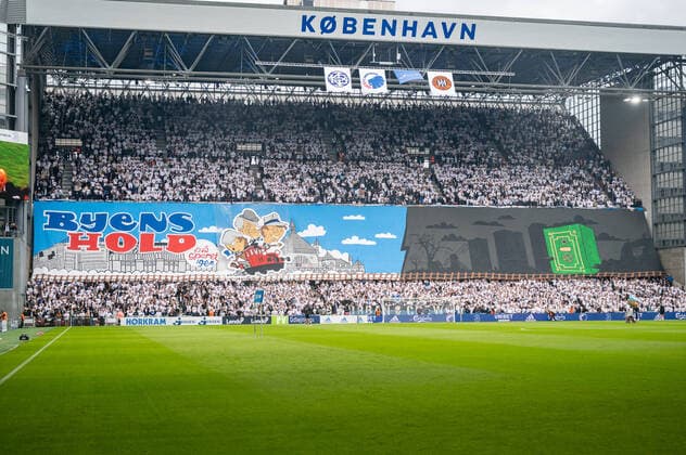 FC Copenhagen v Broendby IF, Danish 3F Superliga football, Copenhagen, Denmark Copenhagen, Denmark. 07th, August 2022. Football fans of FC Copenhagen made a huge fan tifo behind the goal before the 3F Superliga match between FC Copenhagen and Broendby IF at Parken in Copenhagen. Copenhagen Denmark  Copyright: xGonzalesxPhoto TobiasxJorgensenx