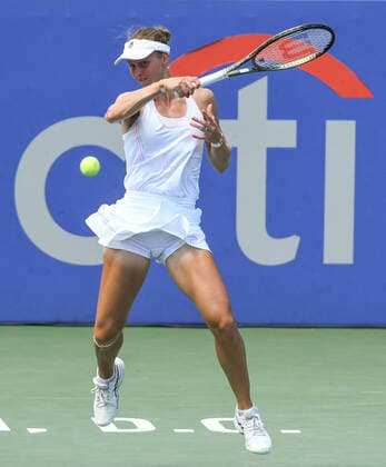 August 7, 2022, Washington, D.C, U.S: LIUDMILLA SAMSONOVA hits a forehand during the Citi Open womenÃ¢â‚¬â ¢s final against Kaia Kanepi at the Rock Creek Tennis Center. Washington U.S. - ZUMAg196 20220807_zap_g196_015 Copyright: xKylexGustafsonx