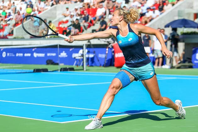 Polish Open Katerina Siniakova (CZE) during the ITF Women s World Tennis Tour in Kozerki, Poland, on August 7, 2022. Kozerki Poland  Copyright: xFotoxOlimpikx originalFilename:jastrzebowski-polishop220807_npzsk.jpg