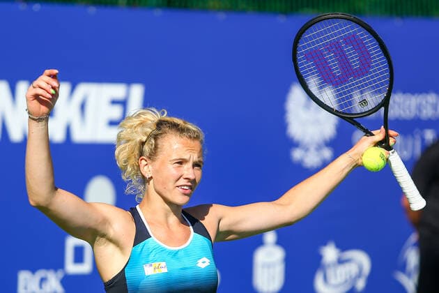 Polish Open Katerina Siniakova (CZE) during the ITF Women s World Tennis Tour in Kozerki, Poland, on August 7, 2022. Kozerki Poland  Copyright: xFotoxOlimpikx originalFilename:jastrzebowski-polishop220807_np8ox.jpg