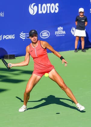 Polish Open Magda Linette (POL) during the ITF Women s World Tennis Tour in Kozerki, Poland, on August 7, 2022. Kozerki Poland  Copyright: xFotoxOlimpikx originalFilename:jastrzebowski-polishop220807_npjKq.jpg