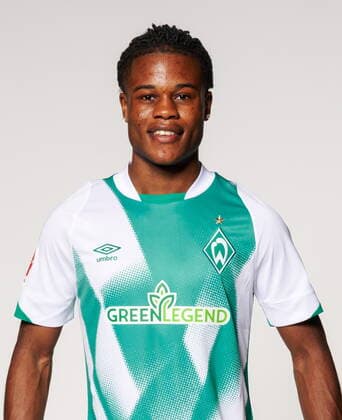 official portrait appointment SV Werder Bremen 2022 2023 Abdenego Nankishi Werder Bremen 17 20 06 2022, wohninvest Weserstadion, Bremen, official portrait appointment SV Werder Bremen 2022 2023 in picture shows xWerderxBremenxviaxnordphotoxGmbH nph00001