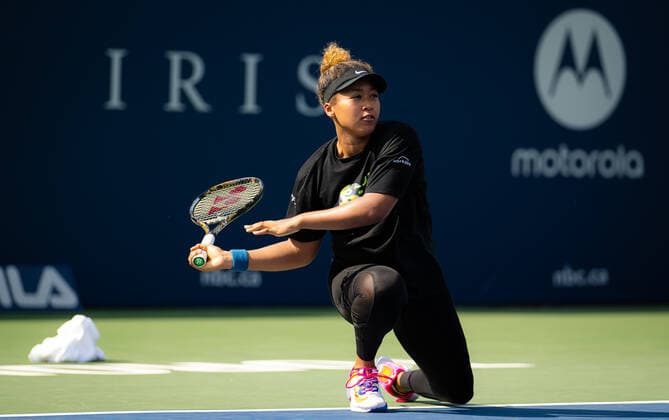 August 7, 2022, TORONTO, CANADA: Naomi Osaka of Japan during practice ahead of the 2022 National Bank Open WTA, Tennis Damen 1000 tennis tournament TORONTO CANADA - ZUMAa181 20220807_zaa_a181_050 Copyright: xRobxPrangex