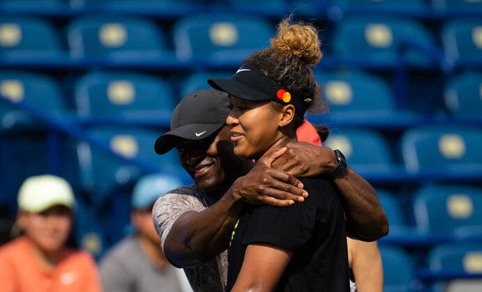 August 7, 2022, TORONTO, CANADA: Naomi Osaka of Japan during practice ahead of the 2022 National Bank Open WTA, Tennis Damen 1000 tennis tournament TORONTO CANADA - ZUMAa181 20220807_zaa_a181_056 Copyright: xRobxPrangex