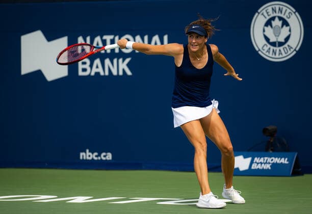 August 7, 2022, TORONTO, CANADA: Tatjana Maria of Germany in action during the second round of qualifications at the 2022 National Bank Open WTA, Tennis Damen 1000 tennis tournament TORONTO CANADA - ZUMAa181 20220807_zaa_a181_060 Copyright: xRobxPrangex