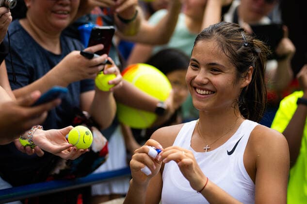 August 7, 2022, TORONTO, CANADA: Emma Raducanu of Great Britain during practice ahead of the 2022 National Bank Open WTA, Tennis Damen 1000 tennis tournament TORONTO CANADA - ZUMAa181 20220807_zaa_a181_084 Copyright: xRobxPrangex