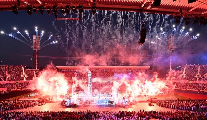 Bilder des Jahres 2022, Sport 08 August Sport Themen der Woche KW32 Sport Bilder des Tages COM22 CLOSING CEREMONY, General view during the Closing Ceremony of the XXII Commonwealth Games on Day 11 in Birmingham, England, Monday, August 8, 2022. ( NO ARCHIVING, EDITORIAL USE ONLY, NO USE IN BOOKS WITHOUT CONSENT BIRMINGHAM UNITED KINGDOM  Copyright: xDARRENxENGLANDx 20220809001688008126