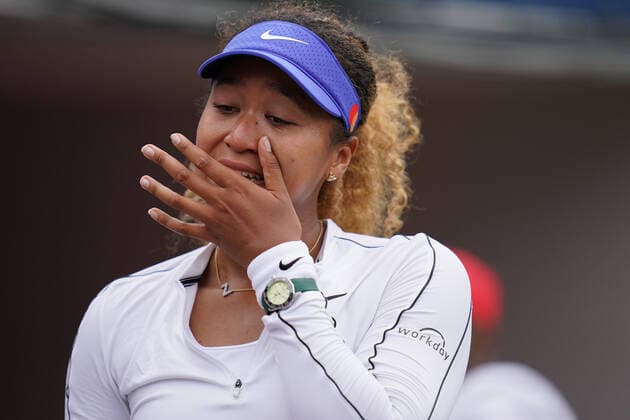 Sport Bilder des Tages August 9, 2022, Toronto, Ontario, Canada: NAOMI OSAKA retires from the National Bank Open in Toronto during her match against Kaia Kanepi due to an unknown injury Toronto Canada - ZUMAm215 20220809_zip_m215_027 Copyright: xArlynxMcAdoreyx