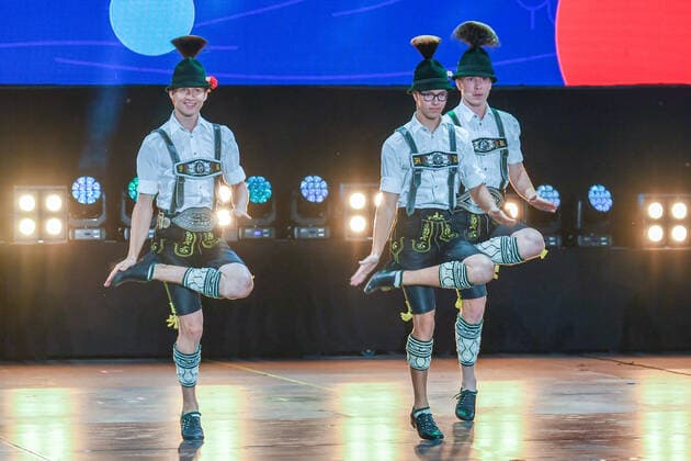Opening day Bavarian customs at the opening ceremony of the European Championships in Munich on 10 08 2022, Germany, Upper Bavaria Munich Olypiapark Upper Bavaria Germany