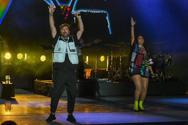 Opening day show act Marteria at the opening ceremony of the European Championships in Munich on 10 08 2022, Germany, Oberbayern Munich Olypiapark Oberbayern Germany