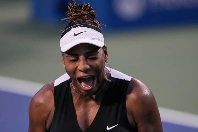 August 10, 2022, TORONTO, ON, CANADA: Serena Williams, of the USA, reacts after her defeat against Belinda Bencic, of Switzerland, during the National Bank Open tennis tournament in Toronto on Wednesday, August 10, 2022. No one knows exactly how many more matches Williams will play before walking away, and the 23-time Grand Slam champion exited the National Bank Open on Wednesday night with a 6-2, 6-4 loss to Bencic. Serena Williams - ZUMAc35_ 20220810_zaf_c35_158 Copyright: xChrisxYoungx