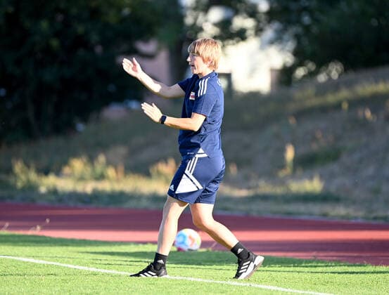 Football, women, season 2022 2023, test match, 1 FC Union Berlin FC Viktoria 1889 Berlin 1 2 , coach Ailien Poese 1 women 1 FC Union , 10 08 2022, Copyright: xMatthiasxKochx