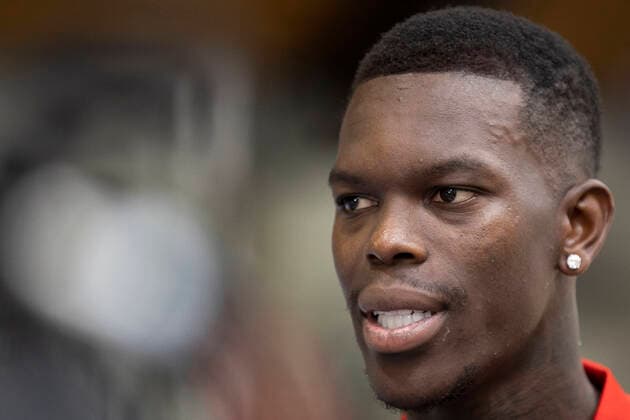 Basketball media training of the mens national team on 08 08 2022 in Cologne North Rhine Westphalia Dennis Schröder gives an interview Copyright: xKirchner MarcoxSteinbrennerx