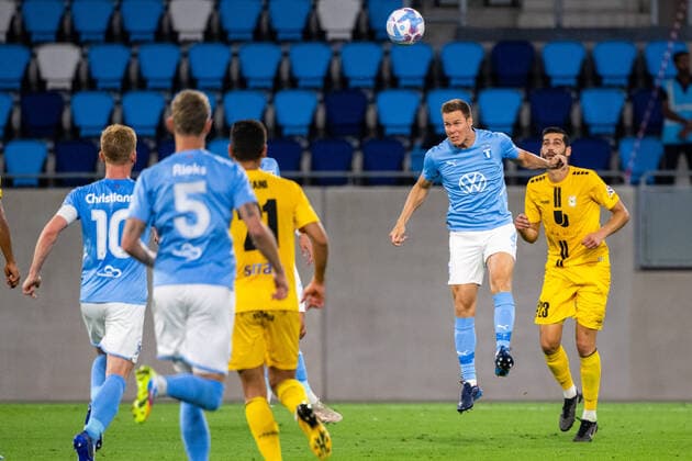 220811 Niklas Moisander of Malmö during the UEFA Europa League qualification between Diddeleng and Malmö FF on August 11, 2022 in Luxembourg Photo Daniel Stiller BILDBYRAN kod DS DS0267 fotbol football soccer fotball uefa europa league diddeleng malmö ff bbeng,  Copyright: DANIELxSTILLER BB220811DS048