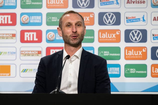 220811 Coach Andreas Georgson during the UEFA Europa League qualification between Diddeleng and Malmö FF on August 11, 2022 in Luxembourg Photo Daniel Stiller BILDBYRAN kod DS DS0267 fotboll football soccer fotball uefa europa league diddeleng malmö ff bbeng,  Copyright: DANIELxSTILLER BB220811DS066