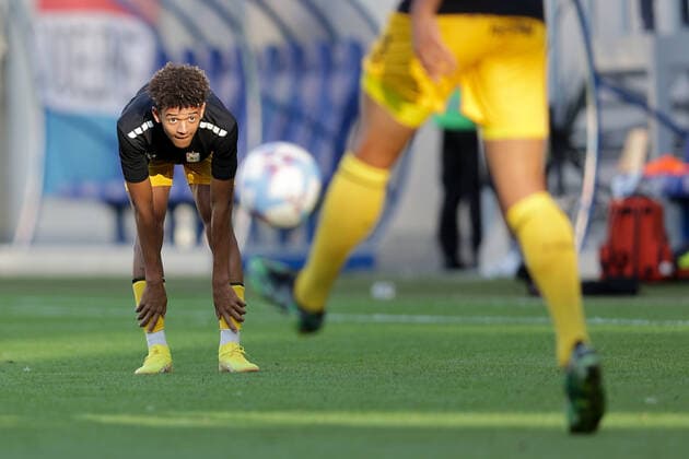Evann Mendes Dudelange 77 11 08 2022 Football Europa League qualification, 3rd round, second leg, 2022 2023 season 11 08 2022 F91 Dudelange LUX Malmo FF SWE Dudelange Malmo Stade de Luxembourg, Luxembourg