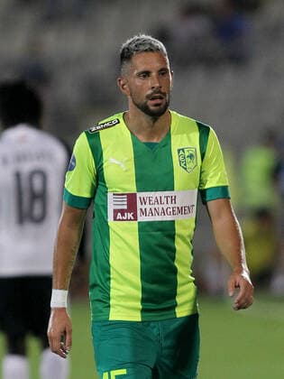 11.08.2022 Belgrade(Serbia) FK Partizan-AEK Larnaca Europa League third qualifying round men s football Adam Gyurcso AEK Larnaca :