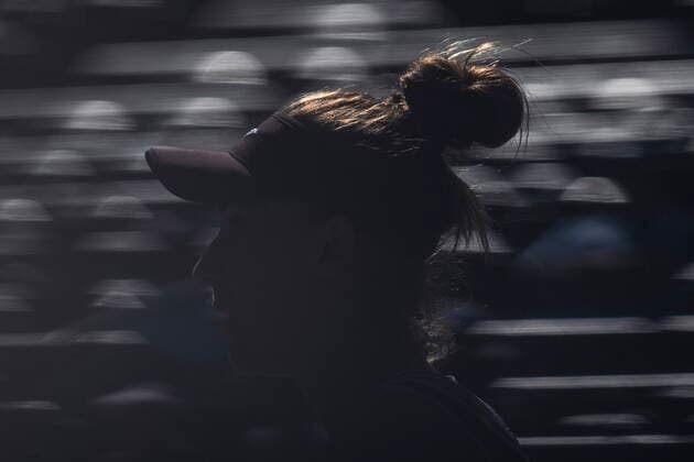 Sport Bilder des Tages August 11, 2022, TORONTO, ON, CAN: Beatriz Haddad Maia is seen during her match against Iga Swiatek in National Bank Open tennis action in Toronto on Thursday, August 11, 2022. Beatriz Haddad Maia  - ZUMAc35_ 20220811_zaf_c35_199 Copyright: xChrisxYoungx