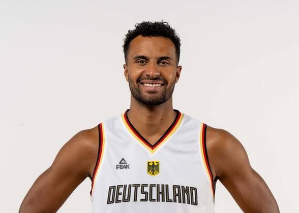 Basketball Cologne 08 08 2022 German Basketball National Team Men Squad for Eurobasket 2022 European Championship Johannes Thiemann Germany, No 32