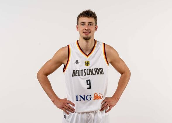 Basketball Cologne 08 08 2022 German Basketball National Team Men Men Squad for Eurobasket 2022 European Championship Franz Wagner Germany, No 09