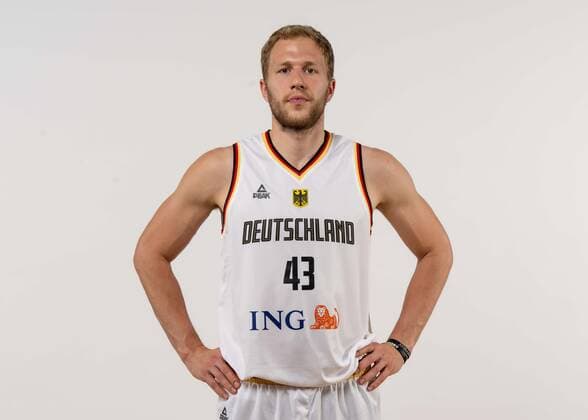 Basketball Cologne 08 08 2022 German Basketball National Team Men Squad for Eurobasket 2022 European Championship Christian Sengfelder Germany, No 43