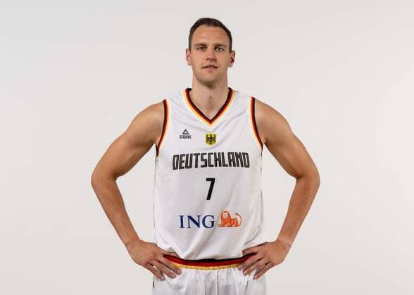 EuroBasket 2022, DBB - Kader Basketball Köln 08.08.2022 Deutsche Basketball Nationalmannschaft Herren Männer Kader für die Eurobasket 2022 Europameisterschaft Johannes Voigtmann (Deutschland, No.07) *** Basketball Cologne 08 08 2022 German Basketball National Team Men Squad for Eurobasket 2022 European Championship Johannes Voigtmann Germany, No 07