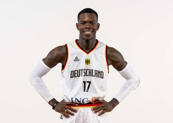 Basketball Cologne 08 08 2022 German Basketball National Team Men Men Squad for Eurobasket 2022 European Championship Dennis Schröder Schroeder Germany, No 17 Schröder Schroder