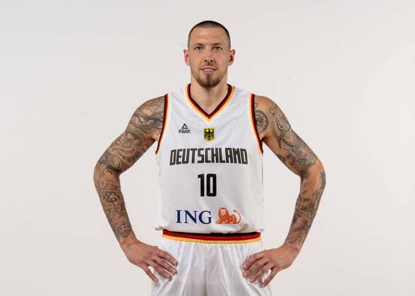 Basketball Cologne 08 08 2022 German national basketball team men squad for Eurobasket 2022 European Championship Daniel Theis Germany, No 10