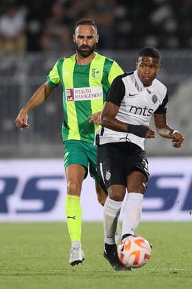 PARTIZAN vs AEK LARNACA PATRICK ANDRADE Patrik Andrade fudbaler Partizana na utakmici kvalifikacija za UEFA Ligu Evropa protiv AEK Larnaka na stadionu Partizana, Beograd 11.08.2022. godine Foto: Fudbal, Partizan, UEFA Liga Evropa, AEK Larnaka, KvalifikacijeFOOTBALL, UEFA EUROPA LEAGUE, PARTIZAN, AEK LARNACA, QUALIFICATIONS Belgrade Partizan stadium Serbia Copyright: xMarkoxMetlas xMNxPressx