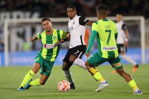 PARTIZAN vs AEK LARNACA PATRICK ANDRADE Patrik Andrade fudbaler Partizana na utakmici kvalifikacija za UEFA Ligu Evropa protiv OIER Ojer iz AEK Larnaka na stadionu Partizana, Beograd 11.08.2022. godine Foto: Fudbal, Partizan, UEFA Liga Evropa, AEK Larnaka, KvalifikacijeFOOTBALL, UEFA EUROPA LEAGUE, PARTIZAN, AEK LARNACA, QUALIFICATIONS Belgrade Partizan stadium Serbia Copyright: xMarkoxMetlas xMNxPressx