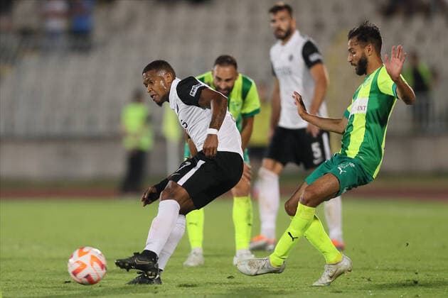 PARTIZAN vs AEK LARNACA PATRICK ANDRADE Patrik Andrade fudbaler Partizana na utakmici kvalifikacija za UEFA Ligu Evropa protiv AEK Larnaka na stadionu Partizana, Beograd 11.08.2022. godine Foto: Fudbal, Partizan, UEFA Liga Evropa, AEK Larnaka, KvalifikacijeFOOTBALL, UEFA EUROPA LEAGUE, PARTIZAN, AEK LARNACA, QUALIFICATIONS Belgrade Partizan stadium Serbia Copyright: xMarkoxMetlas xMNxPressx