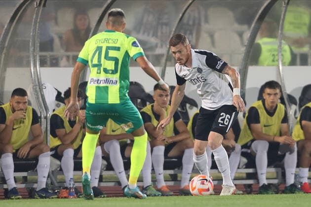 PARTIZAN vs AEK LARNACA ALEKSANDAR FILIPOVIC fudbaler Partizana na utakmici kvalifikacija za UEFA Ligu Evropa protiv AEK Larnaka na stadionu Partizana, Beograd 11.08.2022. godine Foto: Fudbal, Partizan, UEFA Liga Evropa, AEK Larnaka, KvalifikacijeFOOTBALL, UEFA EUROPA LEAGUE, PARTIZAN, AEK LARNACA, QUALIFICATIONS Belgrade Partizan stadium Serbia Copyright: xMarkoxMetlas xMNxPressx