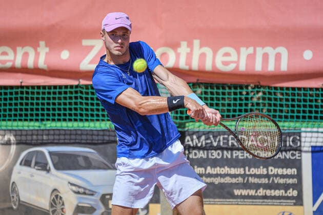 Rudolf Molleker GER TC Bredeney 1 12 08 2022 ¢ Tennis Bundesliga ¢ Badwerk Gladbacher HTC 1 vs TC Bredeney 1 Copyright: xPeterxEppingerx