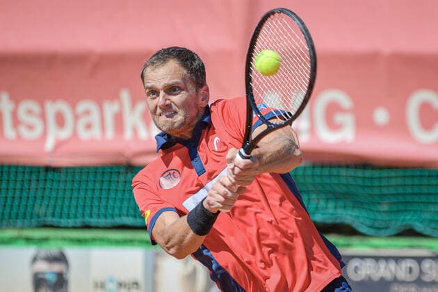 Aleksandr Nedovyesov KAZ Badwerk Gladbacher HTC 1 12 08 2022 ¢ Tennis Bundesliga ¢ Badwerk Gladbacher HTC 1 vs TC Bredeney 1 Copyright: xPeterxEppingerx