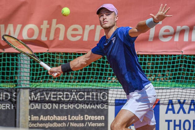 Rudolf Molleker GER TC Bredeney 1 12 08 2022 ¢ Tennis Bundesliga ¢ Badwerk Gladbacher HTC 1 vs TC Bredeney 1 Copyright: xPeterxEppingerx