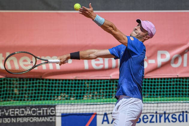 Rudolf Molleker GER TC Bredeney 1 12 08 2022 ¢ Tennis Bundesliga ¢ Badwerk Gladbacher HTC 1 vs TC Bredeney 1 Copyright: xPeterxEppingerx