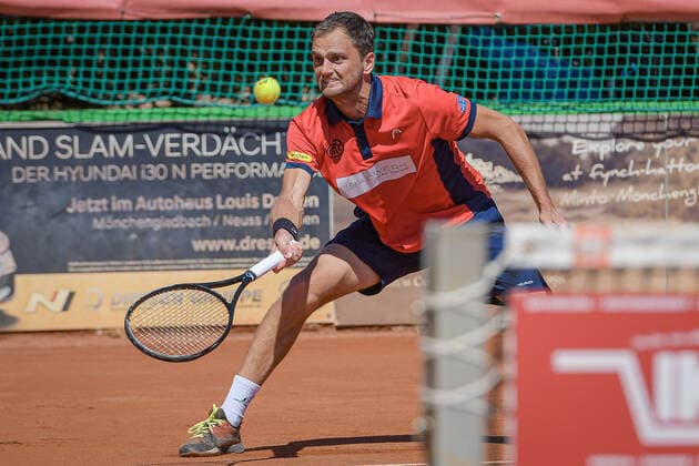 Aleksandr Nedovyesov KAZ Badwerk Gladbacher HTC 1 12 08 2022 ¢ Tennis Bundesliga ¢ Badwerk Gladbacher HTC 1 vs TC Bredeney 1 Copyright: xPeterxEppingerx