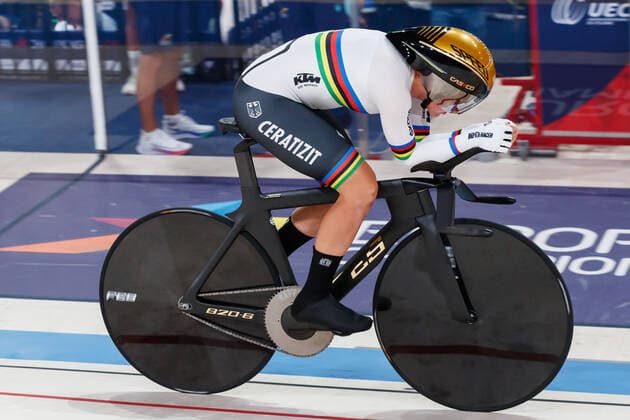 Lisa Brennauer second in individual pursuit, silver medal, silver medal, 8 13 2022, Munich Germany , Sport, European Championships Munich 2022, Track cycling xprx