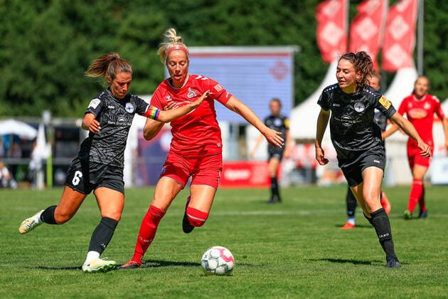 STEKA Cup 2022 1 FC Köln SG 99 Andernach Lisa Umbach SG99, 6 , Sharon Beck FC, 10 , Kathrin Schermuly SG99, 5 Schleidweiler Schleidweiler Rhineland-Palatinate Germany