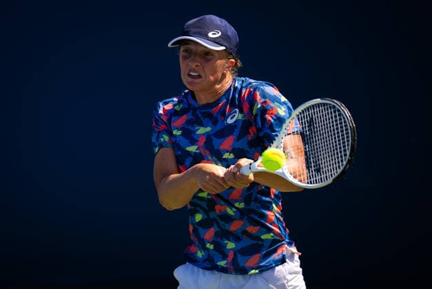 August 13, 2022, CINCINNATI, UNITED STATES: Iga Swiatek of Poland during practice ahead of the 2022 Western & Southern Open WTA, Tennis Damen 1000 tennis tournament CINCINNATI UNITED STATES - ZUMAa181 20220813_zaa_a181_028 Copyright: xRobxPrangex