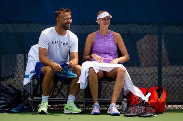 August 13, 2022, CINCINNATI, UNITED STATES: Petra Kvitova of the Czech Republic during practice ahead of the 2022 Western & Southern Open WTA, Tennis Damen 1000 tennis tournament CINCINNATI UNITED STATES - ZUMAa181 20220813_zaa_a181_003 Copyright: xRobxPrangex